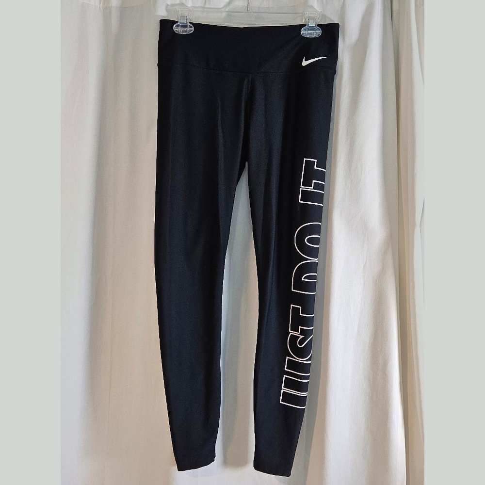 Nike "Just Do It" Power Training Women's Tights - Black, Size M